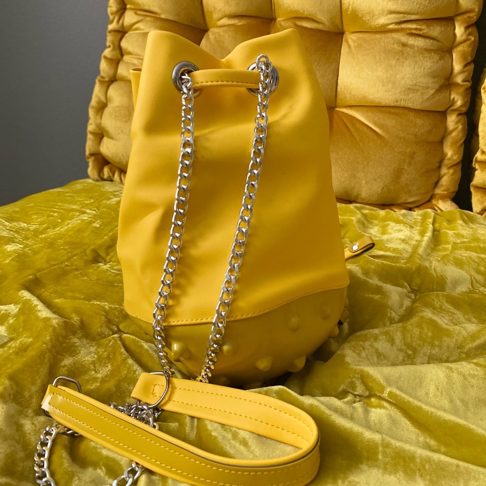 ✨ Rare Pressed Vinyl Crossbody Satchel Purse ✨